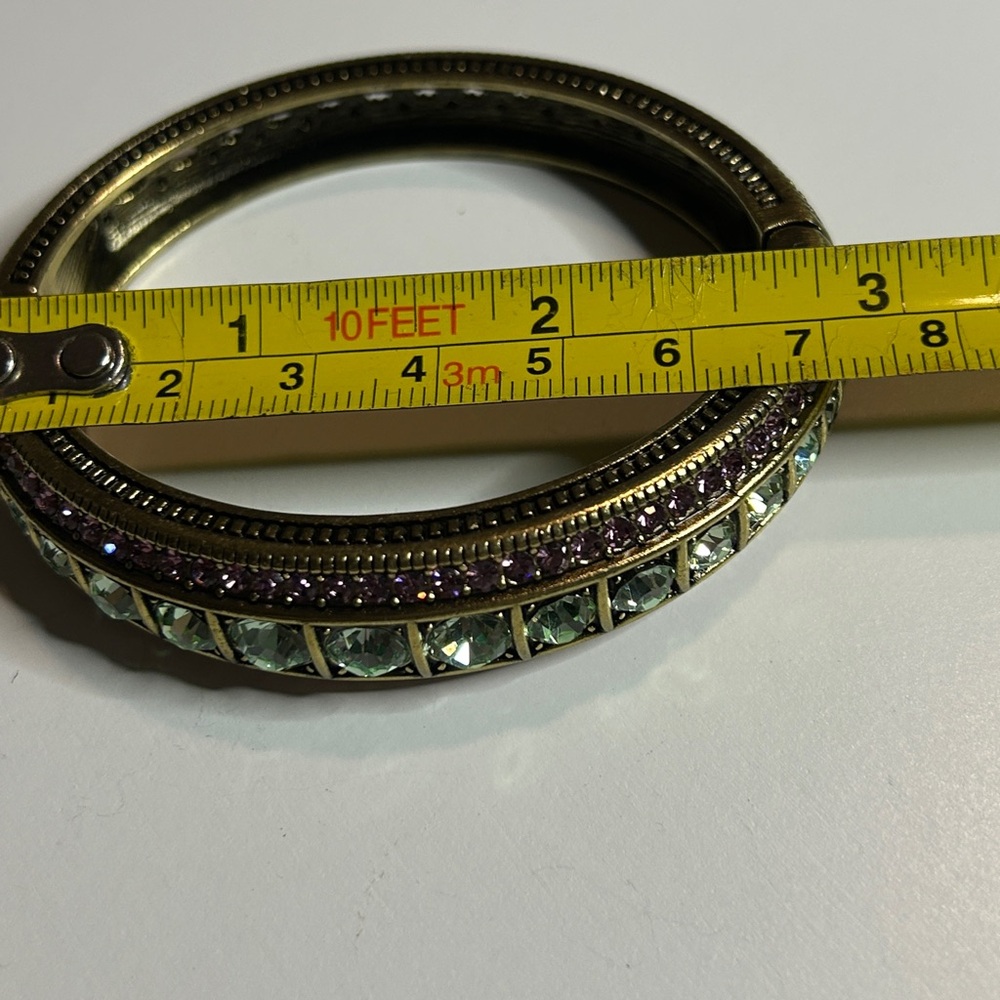 Heidi Daus Gold and Purple Ornate Bracelet - Picture 7 of 8